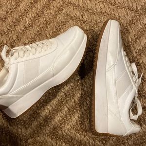 White dolce Vita platform sneakers